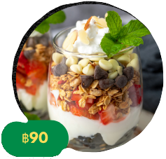 Greek yogurt fruit and muesli