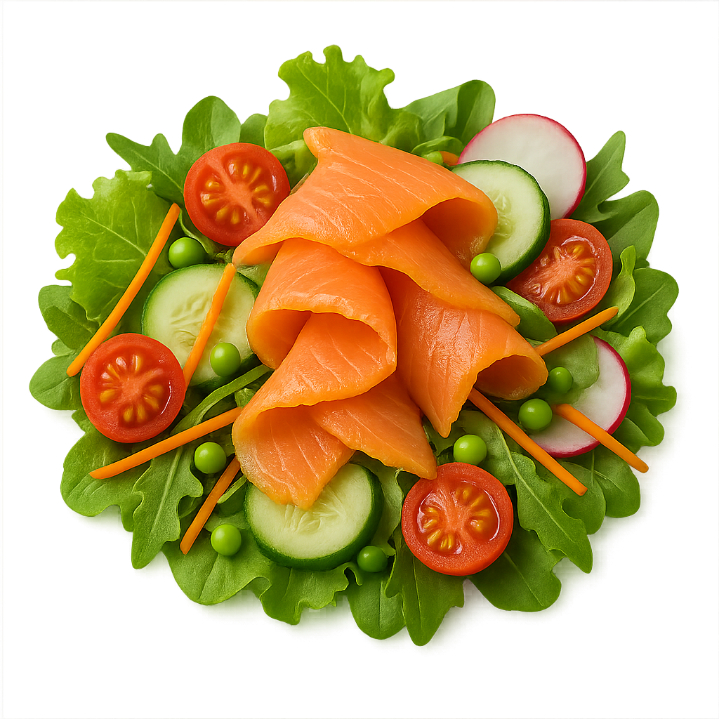 Smoked salmon salad