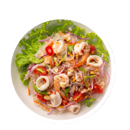 Spicy Glass Noodle Salad with Seafood